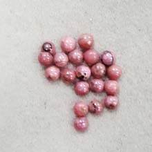 5MM ROUND CABOCHON RHODONITE(20PCS/BAG)